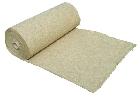 Unkrautschutzmatte aus 100% Hanf, 600g/m², 1 m breit, 25 m lang, ca. 0,5 cm dick (EUR 6,20/m²), Pflanzenschutzmatte, Winterschutzmatte, Kompostabdeckmatte, 100 % biologisch abbaubar, nachhaltig