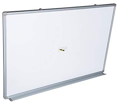 Dynamic-Wave Whiteboard 150cm x 100cm mit Alurahmen und Clipfunktion, magnetisch, trocken und nass abwischbar 150 100