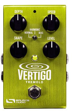 Source Audio Vertigo Tremolo Effect Pedal - Green