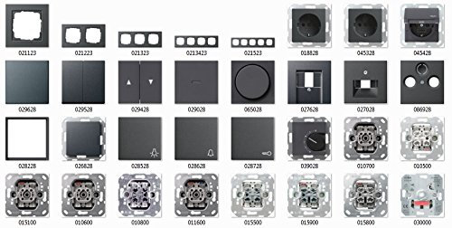 GIRA E2 System 55 Anthrazit, Schalter & Steckdosen- Set Auswahl