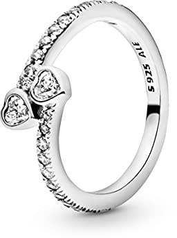 Pandora - Pandora Ring Silber Zirkon Herzen