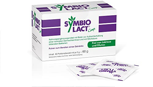 SymbioLact Comp.: Probiotisches Pulver, Milchsäurebakterien und Biotin für Darm und Darmschleimhaut, 30 Beutel