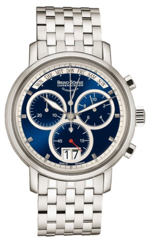 Bruno Söhnle Herren-Armbanduhr Chronograph Quarz Edelstahl 17-13143-342