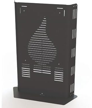 PROTEZIONE STUFA CON DOPPIO PANNELLO PER LA MASSIMA SICUREZZA DEI BAMBINI CONTRO LE USTIONI NUOVO MODELLO (NERO ANTRACITE CON BASE)