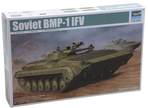 Trumpeter 05555 Modellbausatz Soviet BMP-1 IFV, Verschieden, Grün