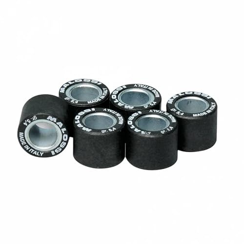 GALET SCOOT MALOSSI 15x12 5,4g (x6) POUR MBK 50 BOOSTER, NITRO, OVETTO, STUNT-YAMAHA 50 BWS, AEROX, NEOS