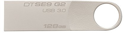 Kingston DataTraveler SE9 G2 - Memoria 128GB USB 3.0, Plata