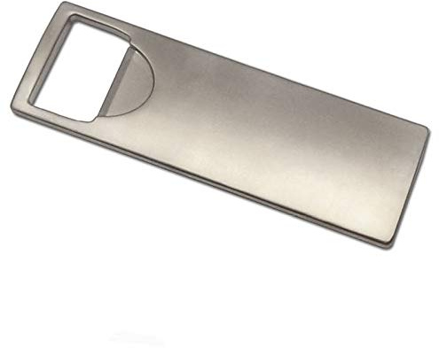 County Engraving Personalised Silver Chunky Bottle Opener Engraved With Any Message - Enter Your Own Custom Text.