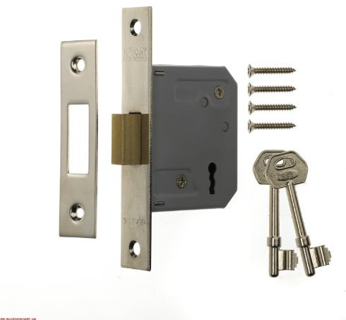 Era 472-61 2.5-inch/ 64mm 3 Lever Deadlock - Chrome Effect