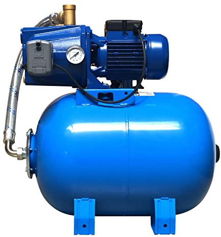 Pompe Surpresseur Eau 750w 4200 L/h Réservoir 50l - 4 Bars Avec Manomètre Et Pressostat