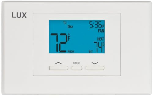 Lux Thermostat Program 5-2 Day with Selectable Smart Recovery, Universal compatability