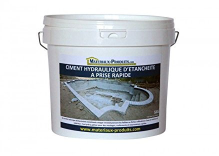 MATPRO - Ciment Hydraulique d'Étanchéité à Prise Rapide - Anti-Infiltration - Intérieur et Extérieur - Colmatage, Scellement et Intervention Rapide - 5Kg - Seau