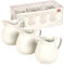 Set di 3 brocche in porcellana, per latte, panna, salse e condimenti