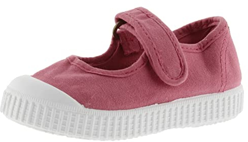victoria Ballerine 1915 136605 | Tela Tinta Drec & Chiusura A Strappo & Punta Rinforzata per Bambini Unisex