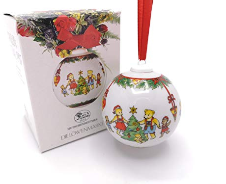 Hutschenreuther Weihnachtskugel 1997, Motiv: Bärenstube, Design: Ole Winther