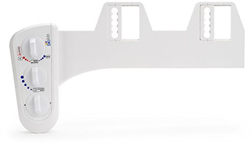 Bio bidet Duo bb-270 doppio ugello con tubo di metallo per acqua calda e fredda valvola di ingresso, aggiornato in metallo, bianco