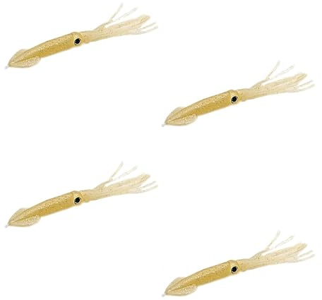 Wurmbaden Squids Gummi Tintenfische Angel Köder Norwegen Angeln Meeresköder Heilbutt Dorsch Leng Kunstköder