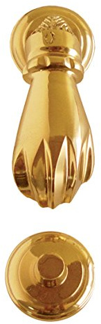 Imex El Zorro B-76050 B-76050-Llamador (Mano Lisa, latón Brillo, 50 x 100 mm)