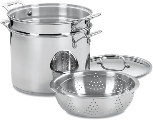 Cuisinart Pasta/Steamer Set, Stainless Steel, Silver, 12-Quart 77-412P1
