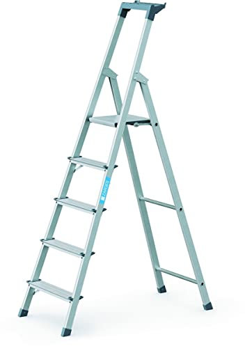 ZARGES 5 Stufen-Stehleiter Z200, einseitig, eloxiert