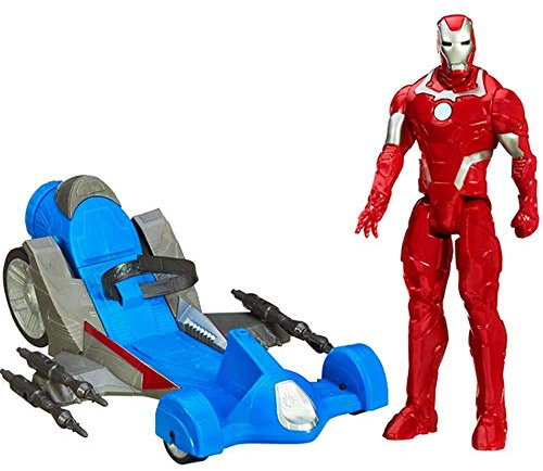 Hasbro - Avengers Iron Man 30 cm più veicolo