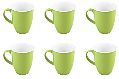 Flirt by R&B Kaffeebecher / Kaffeetasse 'Doppio', 320ml, grün, 6-teilig (1 Set)