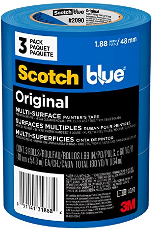 ScotchBlue Painter's Tape, Multi-Use, 1.88-Inch by 60-Yard, 3-Roll