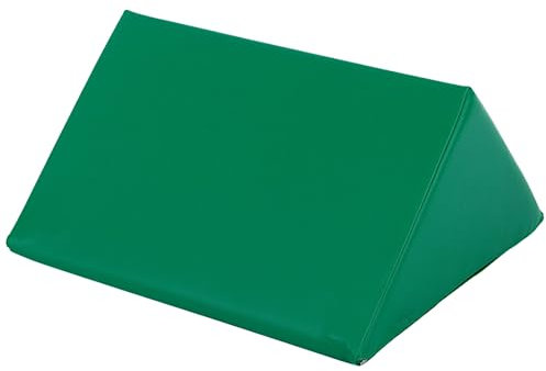 ATC Handels GmbH Beinlagerungskissen Dreieck in den Maßen 45cm x 45cm x 22,5cm, in 5 erhältlich - Entlastungskissen - Kunstlederbezug - Entspannung - Armlagerungskissen (grün)
