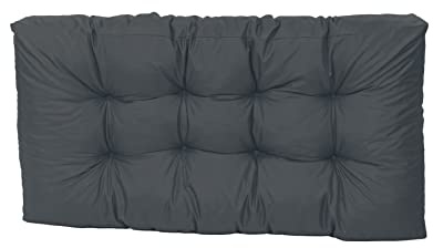 TexDeko® Garden Palettenkissen 120x60x18cm Sitzkissen Anthrazit | In- & Outdoor, wasserabweisend, UV-beständig, zusätzlicher Vliesmantel, formstabile Palettenpolster, gesteppt, Gartenmöbel