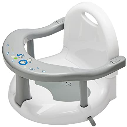 Bañera y Silla de Baño Plegable Antideslizante para Bebés - Ducha con Asiento Antideslizante - Potentes Ventosas Incluidas