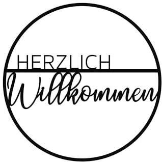 Herzlich Willkommen Türkranz (Herzlich Willkommen II, 37 cm)