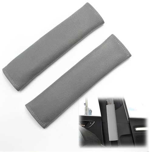MEXRUMI 1 Pare Almohadillas Para Cinturón De Seguridad，Almohadilla Cinturon Coche，Protector Cinturon Seguridad Infantil，Para Cinturón De Seguridad Soporte De La Cabeza Proteja Hombro（Gris）