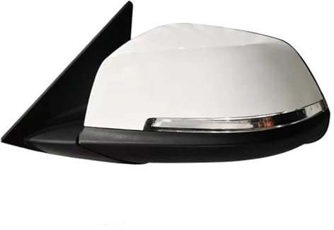 Rückspiegelbaugruppe Für BM&W Für X1 2013-2019 Autozubehör Elektrischer Klapp LED Blinker Auto Rückspiegelmontage Komplette Außenspiegel(Manuai foiding Left White)