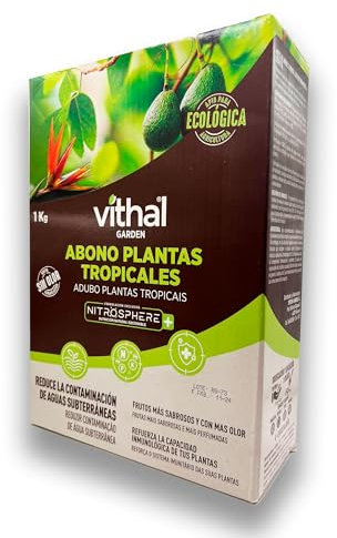 Abono Plantas Tropicales Nitrosphere Plus 1 KG MUY EFECTIVO | Fertilizante específico para todo tipo de Plantas y Palmeras, Plataneras, Exóticas, Ave del Paraíso, Aguacates NPK 4-4-12 | Nexum Market