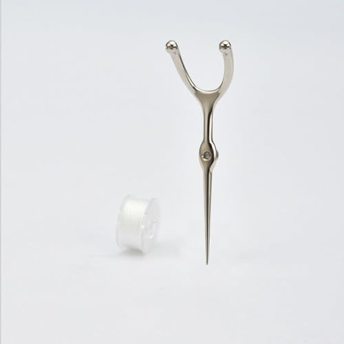 50M Floss, Reusable Stainless Steel Floss Pick, Portable Toothpick Set Teeth Cleaning Tool & Interdental Cleaner for Travel and Home Use(Style 2)