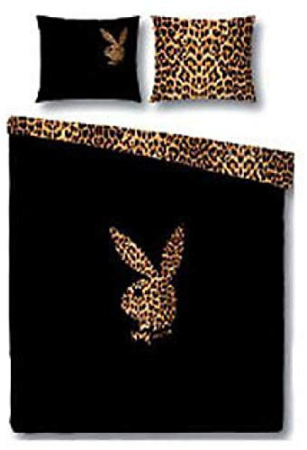 Unbekannt Playboy Bed Linen Bunny Leopard Satin Smooth 155 x 220 cm Gift New Wow - All-In-One Outlet-24