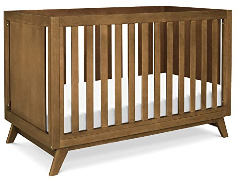 Davinci Otto 3-in-1 Convertible Baby Crib with Toddler Bed & Daybed Conversion, Durable & Easy to Assemble - GREENGUARD Gold Certified with 4 Adjustable Mattress Heights - Walnut