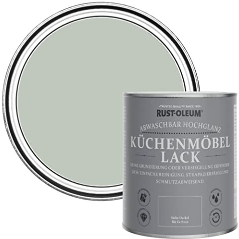 Rust-Oleum Green Kitchen Cupboard Paint in Gloss Finish - Chalk Green 750ml