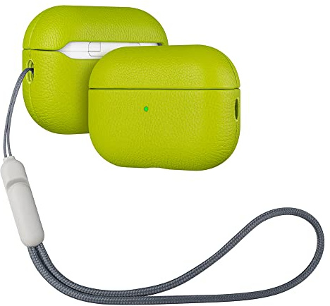 Haobobro Luftpolster AirPods Pro 2 Leder Hochwertige Schutzhülle 2022 - Grün