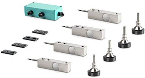 Sauter CW 1500 - Kit per bilancia per la realizzazione di bilance da pavimento, adatto per applicazioni industriali gravose in condizioni ambientali di umidità, Carico nominale: 1500 kg