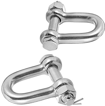 VILLFUL 2pezzi Grillo in Acciaio Inox Forma Cavallo Grillo di Sollevamento in Metallo Forma per Barche e Recupero Fuoristrada