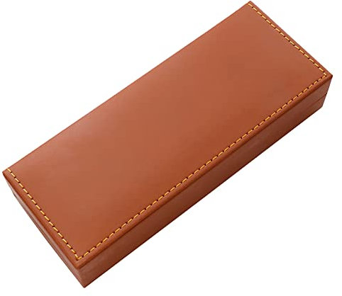 Boîte Cadeau Vide en Cuir synthétique pour stylos - pour Homme et Femme - Marron