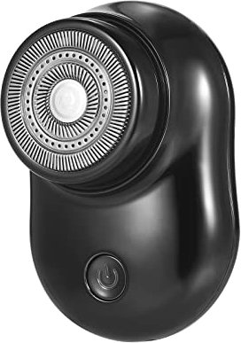 CalmGeek Portátil Mini Afeitadora Eléctrica para Hombres, USB Recargable, Sin Dolor en Seco y Húmedo, Mini Shave (Negro)
