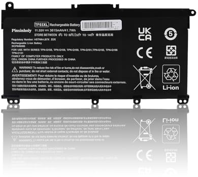 Pinsinholy TF03XL 920070-855 Laptop Battery for HP Pavilion 14-BF 14-BK 15-CC 15-CD 15-CK 17-AR X360 14M-CD0001dx 15-CC0XX 15-CC1XX 15-CD0XX 15-CC050WM 15-CD040WM 920046-421 920046-121 920046-541