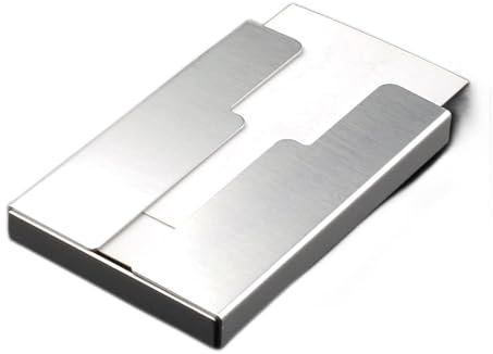 Aintap Visitenkartenetui aus silbernem Metall