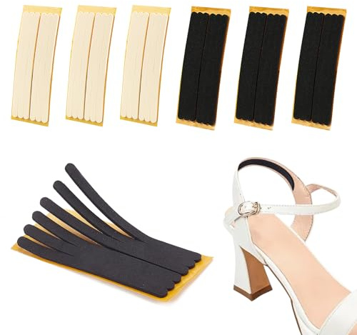 NICENEEDED 6 pieza de Insertos de Cojín para Correa de Zapato, Puños Cómodos En el Talón, Almohadillas Autoadhesivas para el Talón Que Evitan Que las Correas Se Resbalen Protectores para los Pies
