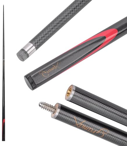 Black Mesh Snooker Cues Stick, Biljardpolval, för biljard Snooker Player Snooker