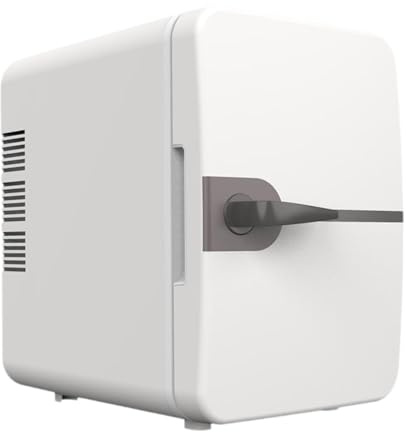 FytStycale Mini Frigo de Chambre, Pratique et Moderne, Rafraîchisseur Compact 6L/8 Canettes, blanc