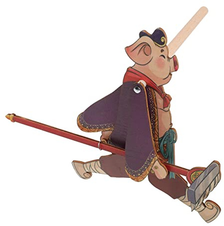Amosfun 1 Satz Journey to The West Schattenpuppenspiel Handpuppen Für Kleinkinder 1-3 Märchenhafte Schattenpuppe Chinesisches Schattenpuppenspiel Schattenpuppen Selber Machen Abs Holz