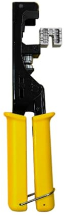 loweo Pince à Sertir les Nodules Réseau RJ45 avec Crochet, Module de Câble Réseau, Pince à Sertir, Coupe- avec Cat5E Cat6 180°